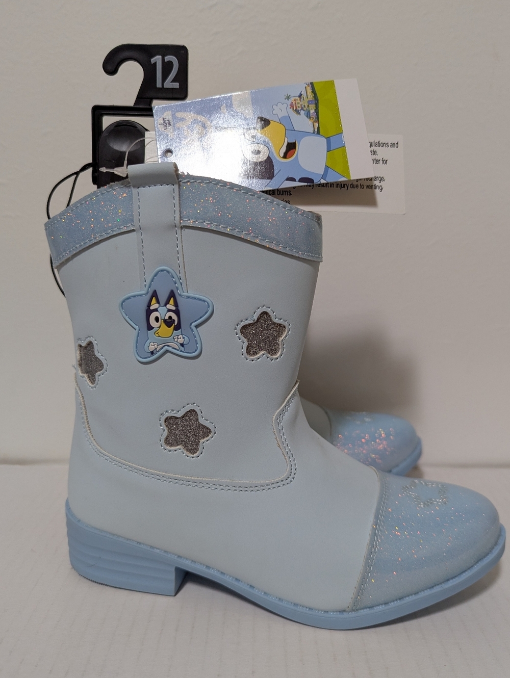 Bluey | Children Size 12 4-6 Years (Big Kid) Western Light Up Cowgirl Boots